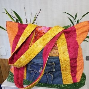 Oversized Handmade Tote Bag 21"×25"